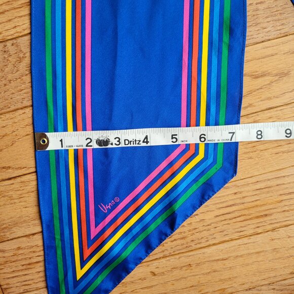 Vera Neumann Ribbon Scarf Retro Rainbow 60" Rectangle - Picture 4 of 6